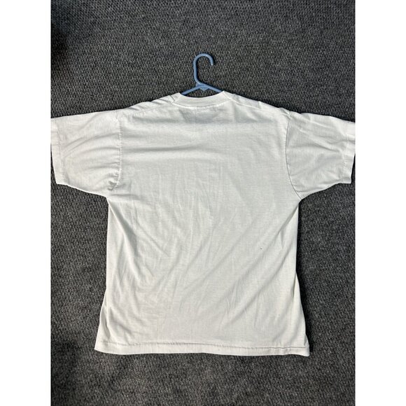 Vintage Single Stitch Hanes Best Butterfly Psychadelic White 80s 90s Size L - Picture 10 of 11